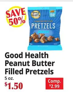Ocean State Job Lot Good Health Peanut Butter Filled Pretzels offer