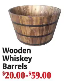 Ocean State Job Lot Wooden Whiskey Barrels offer