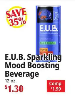 Ocean State Job Lot E.U.B. Sparkling Mood Boosting Beverage offer