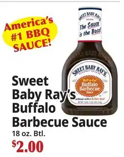 Ocean State Job Lot Sweet Baby Ray's Buffalo Barbecue Sauce offer