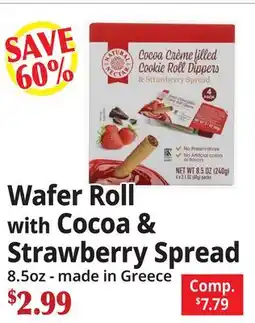 Ocean State Job Lot Wafer Roll with Cocoa & Strawberry Spread offer