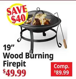 Ocean State Job Lot 19 Wood Burning Firepit offer