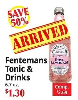Ocean State Job Lot Fentemans Tonic & Drinks offer