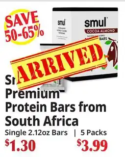 Ocean State Job Lot Premium Protein Bars from South Africa offer