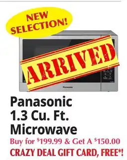 Ocean State Job Lot Panasonic 1.3 Cu. Ft. Microwave offer