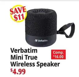 Ocean State Job Lot Verbatim Mini True Wireless Speaker offer