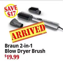 Ocean State Job Lot Braun 2-in-1 Blow Dryer Brush offer