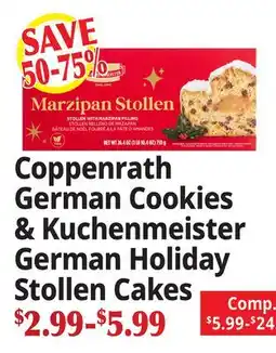 Ocean State Job Lot Coppenrath German Cookies & Kuchenmeister German Holiday Stollen Cakes offer