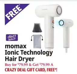 Ocean State Job Lot momax Ionic Technology Hair Dryer offer
