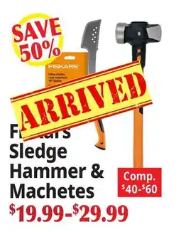 Ocean State Job Lot Fiskars Sledge Hammer & Machetes offer