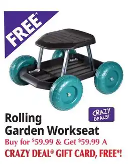 Ocean State Job Lot Rolling Garden Workseat offer