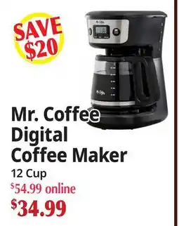 Ocean State Job Lot Mr. Coffee Digital Coffee Maker offer