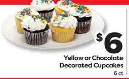 Weis Markets Yellow or Chocolate Decorated Cupcakes offer