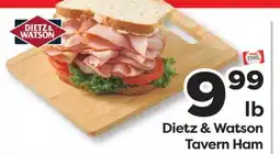 Weis Markets Dietz & Watson Tavern Ham offer