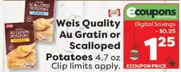 Weis Markets Weis Quality Au Gratin or Scalloped Potatoes offer