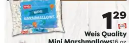 Weis Markets Weis Quality Mini Marshmallows offer