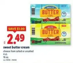 Lidl Sweet butter cream offer