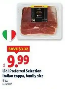 Lidl Lidl Preferred Selection Italian coppa, family size offer
