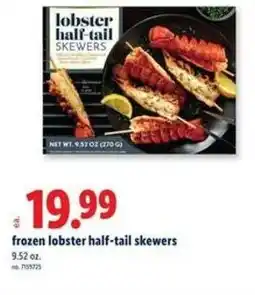 Lidl Frozen lobster half-tail skewers offer