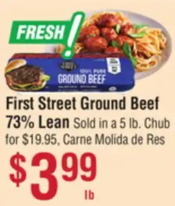 Smart & Final First Street Ground Beef 73% Lean offer