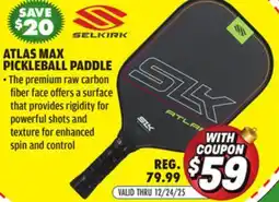 Big 5 Selkirk Sport Atlas Max Pickleball Paddle offer