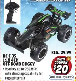Big 5 Swift Stream RC RC C-35 1:18 4CH Off Road Buggy offer
