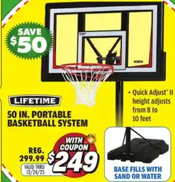 Big 5 Lifetime 50 Portable Basketball Hoop offer