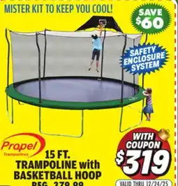 Big 5 Propel 15' Trampoline with Basketball Hoop offer