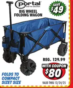 Big 5 Portal Big Wheel Folding Wagon offer