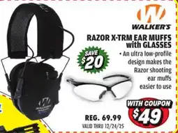 Big 5 Walkers Game Ear Razor X-TRM Ear Muffs with Glasses offer