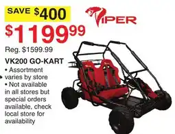 Dunham's Sports VIPER VK200 GO-KART offer
