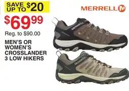 Dunham's Sports MEN'S OR WOMEN'S CROSSLANDER 3 LOW HIKERS offer