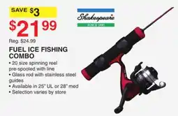 Dunham's Sports FUEL ICE FISHING COMBO offer