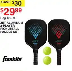 Dunham's Sports JET ALUMINUM 2-PLAYER PICKLEBALL PADDLE SET offer