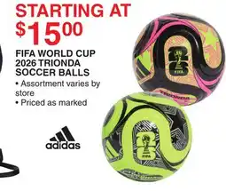 Dunham's Sports ADIDAS FIFA WORLD CUP 2026 TRIONDA SOCCER BALLS offer
