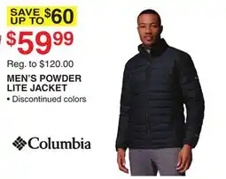 Dunham's Sports COLUMBIA MEN'S POWDER LITE JACKET offer