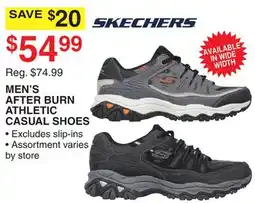 Dunham's Sports SKECHERS MEN'S AFTER BURN ATHLETIC CASUAL SHOES offer