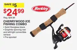 Dunham's Sports BERKLEY CHERRYWOOD ICE FISHING COMBO offer