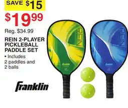 Dunham's Sports FRANKLIN REIN 2-PLAYER PICKLEBALL PADDLE SET offer
