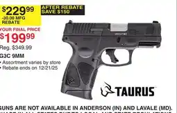 Dunham's Sports TAURUS G3C 9MM offer