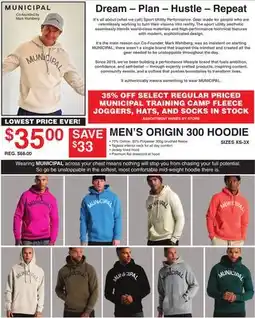 Dunham's Sports MEN'S ORIGIN 300 HOODIE offer