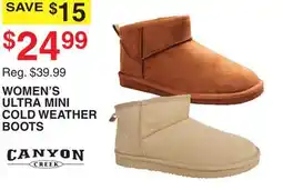 Dunham's Sports CANYON CREEK WOMEN'S ULTRA MINI COLD WEATHER BOOTS offer