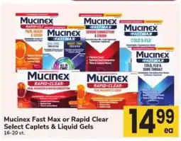 Safeway Mucinex Fast Max or Rapid Clear offer
