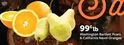 Fareway Washington Bartlett Pears and California Navel Oranges offer