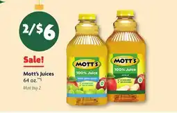 Family Dollar Mott's Juices offer