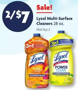 Family Dollar Lysol Multi-Surface Cleaners offer