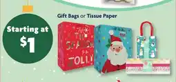 Family Dollar Gift Bags or Tissue Paper offer