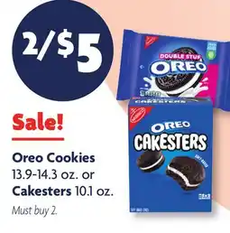 Family Dollar Oreo Cookies 13.9-14.3 oz. or Cakesters 10.1 oz offer