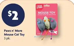 Family Dollar Paws n' More Mouse Cat Toy offer