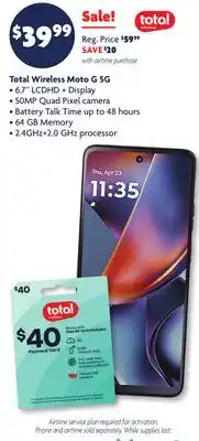 Family Dollar Total Wireless Moto G 5G offer
